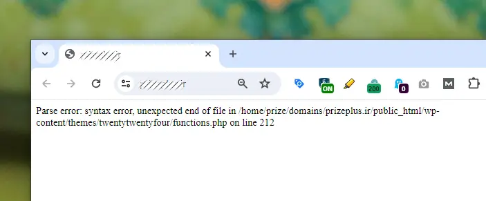 نحوه رفع خطای دستوری syntax error در وردپرس