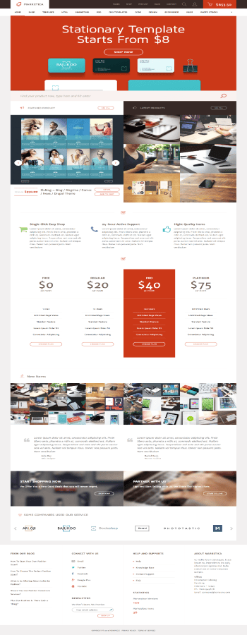 قالب وردپرس مارکتیکا