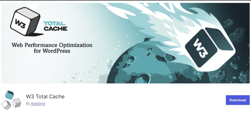 افزونه w3 total cache
